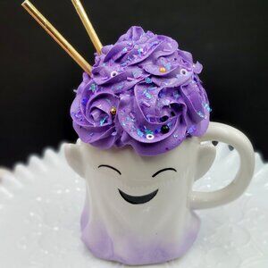 Halloween Fake Cupcake & Milkshake Mugs with Topper